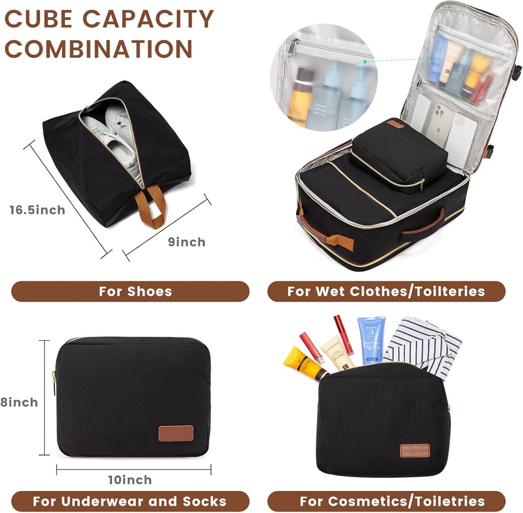 Lovevook Travel Backpack with Packing Cubes