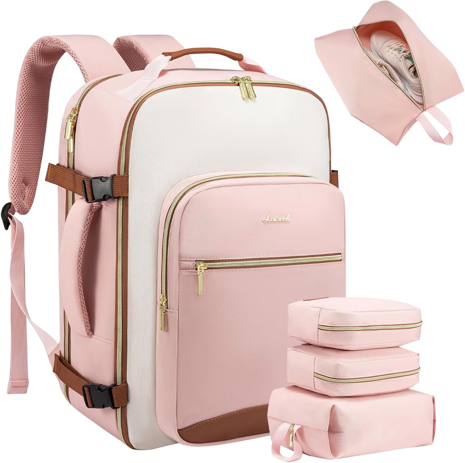 Lovevook Travel Backpack with Packing Cubes