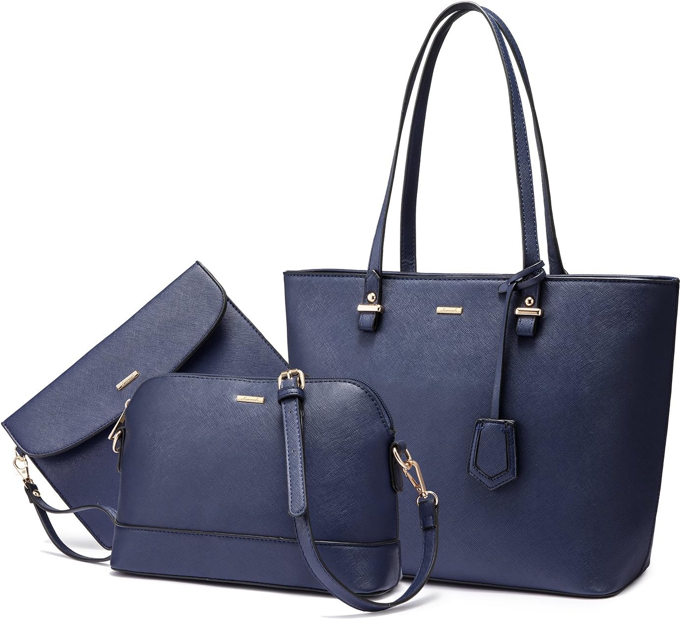 Lovevook Three-Piece Handbag Set – Tote, Crossbody, and Clutch