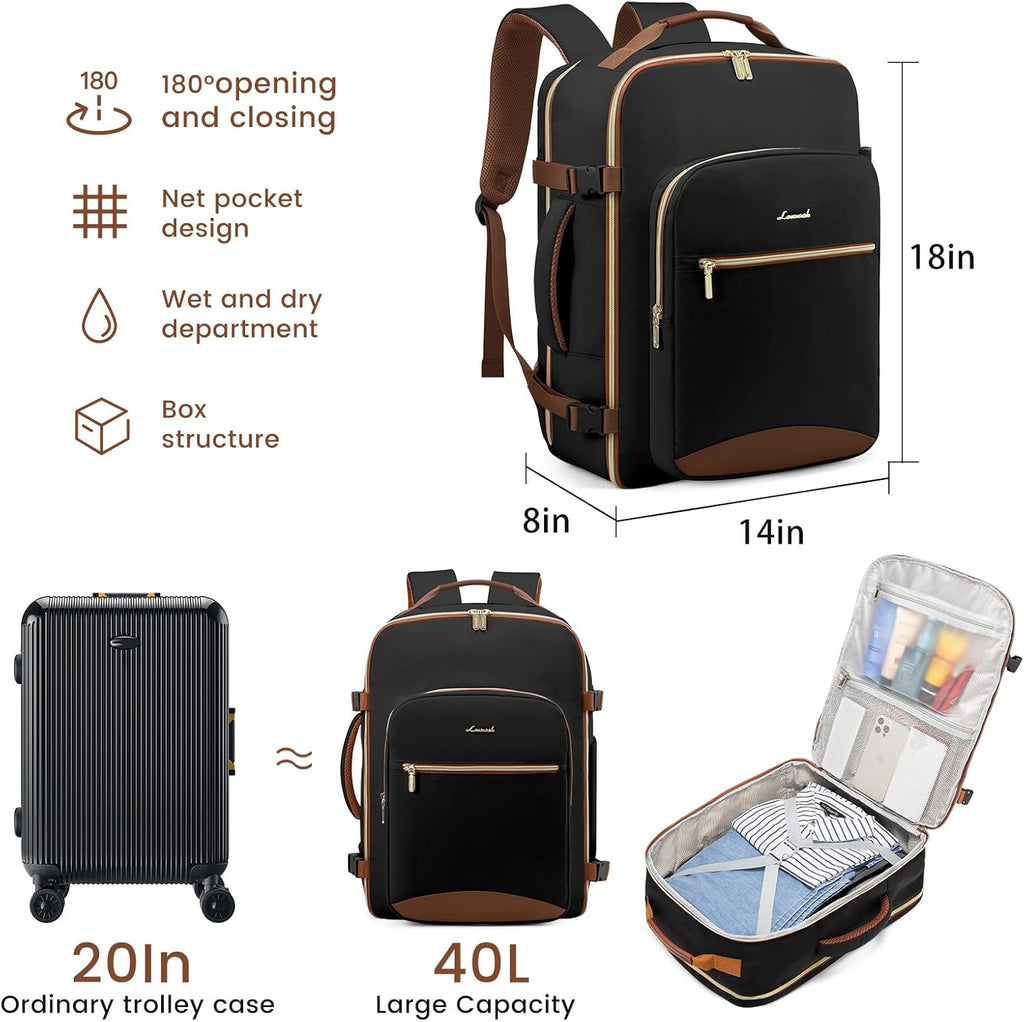Lovevook Travel Backpack with Packing Cubes